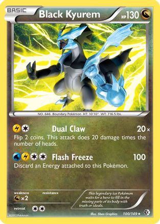 Black Kyurem  Boundaries Crossed - Rare