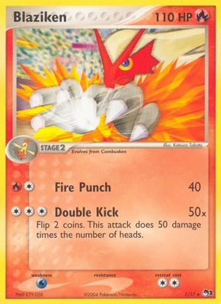 Blaziken 001  - Holofoil POP Series 1 - Rare
