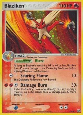 Blaziken  Emerald - Holo Rare