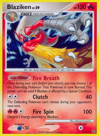 Blaziken  - Reverse Holofoil Platinum - Holo Rare
