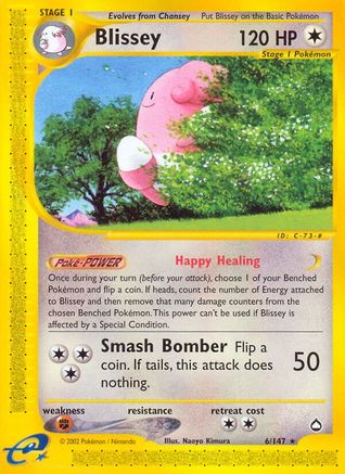 Blissey  - Reverse Holofoil Aquapolis - Rare