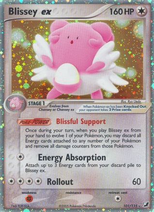 Blissey ex  - Holofoil Unseen Forces - Ultra Rare