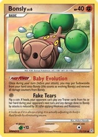 Bonsly 071  - Reverse Holofoil Diamond and Pearl - Common