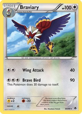 Braviary  - Holofoil Emerging Powers - Holo Rare