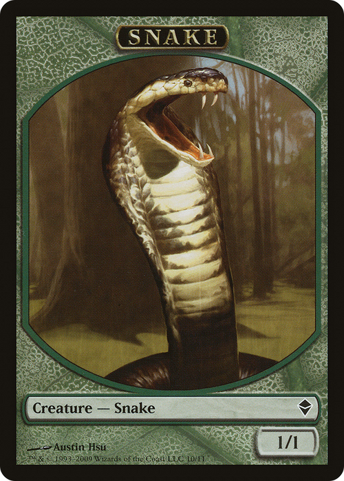 Snake Token (ZEN-010) - Zendikar Tokens