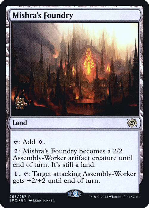 Mishra's Foundry (PRE-265) - The Brothers' War Promos Foil