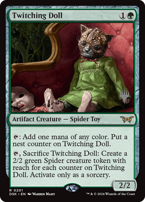 Twitching Doll (PPDSK-201) - Duskmourn: House of Horror Promos Foil