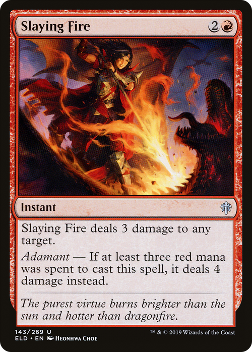 Slaying Fire (ELD-143) - Throne of Eldraine Foil