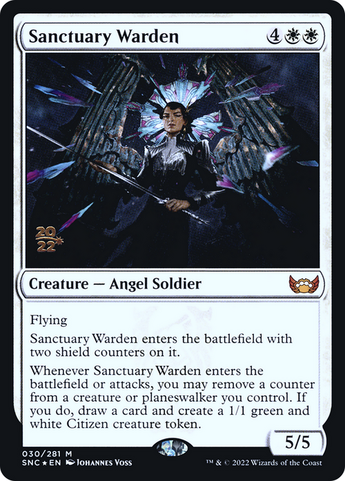Sanctuary Warden (PRE-030) - Streets of New Capenna Promos Foil