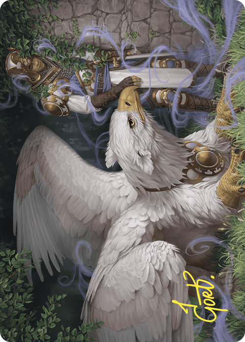 Dutiful Griffin // Dutiful Griffin (AWOE-003) - Wilds of Eldraine Art Series (Borderless) Foil
