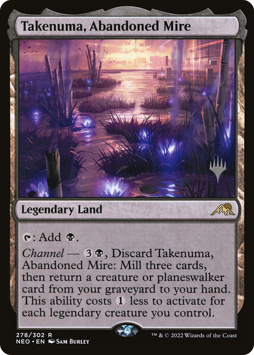 Takenuma, Abandoned Mire (PPNEO-278) - Kamigawa: Neon Dynasty Promos Foil