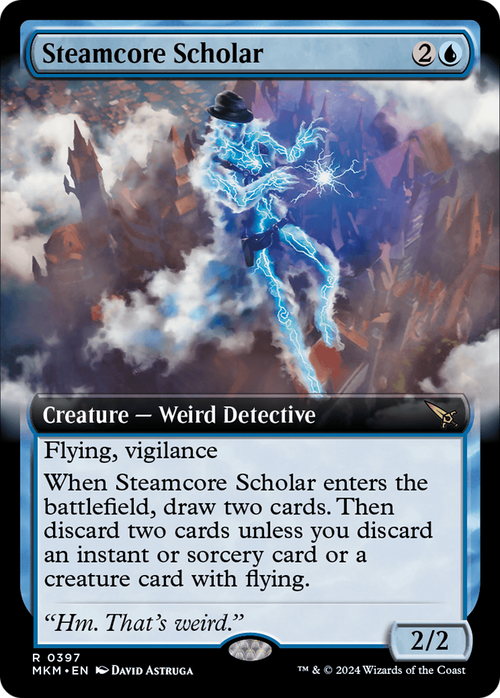 Steamcore Scholar (Extended Art) (MKM-397) - Murders at Karlov Manor: (Extended Art) Foil