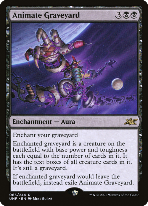 Animate Graveyard (UNF-065) - Unfinity Foil