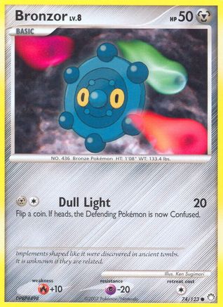 Bronzor 074  - Reverse Holofoil Mysterious Treasures - Common