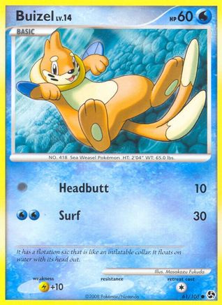 Buizel 061  - Reverse Holofoil Great Encounters - Common