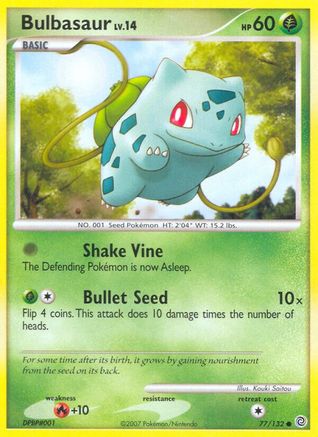 Bulbasaur 077  - Reverse Holofoil Secret Wonders - Common