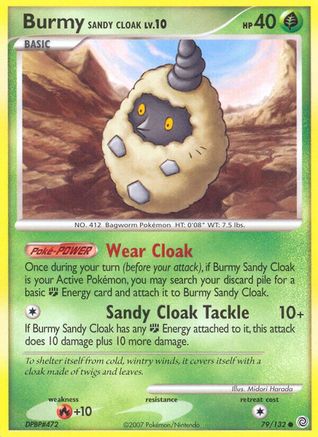 Burmy Sandy Cloak  - Reverse Holofoil Secret Wonders - Common