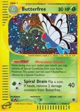 Butterfree (5)  - Reverse Holofoil Expedition - Holo Rare