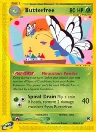 Butterfree (38)  - Reverse Holofoil Expedition - Rare