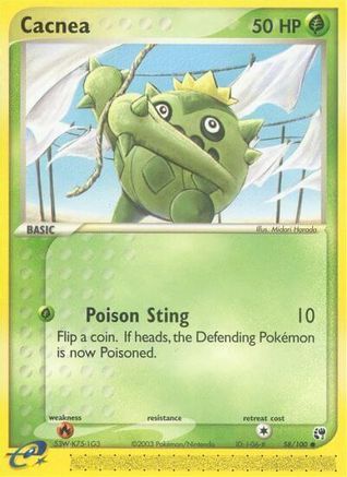 Cacnea - 58/100/100  - Reverse Holofoil Sandstorm - Common