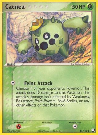 Cacnea  - Reverse Holofoil Power Keepers - Common