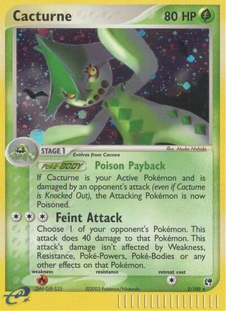 Cacturne  - Holofoil Sandstorm - Holo Rare