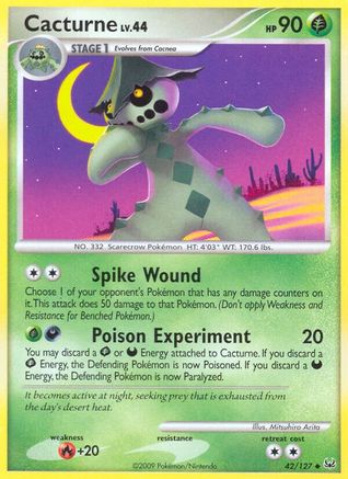 Cacturne  - Reverse Holofoil Platinum - Uncommon