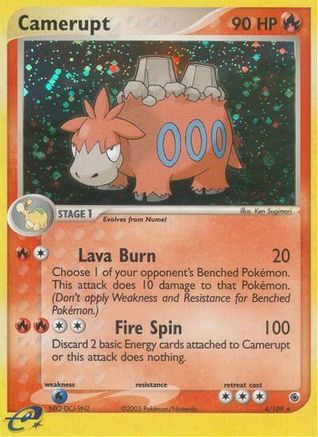 Camerupt  - Holofoil Ruby and Sapphire - Holo Rare