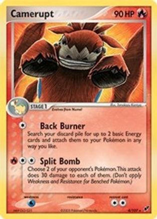 Camerupt - 4/107 (EX Deoxys)/107  Deck Exclusives - Rare