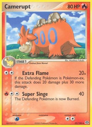 Camerupt  - Reverse Holofoil Emerald - Uncommon