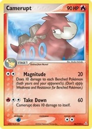 Camerupt  - Reverse Holofoil Holon Phantoms - Uncommon