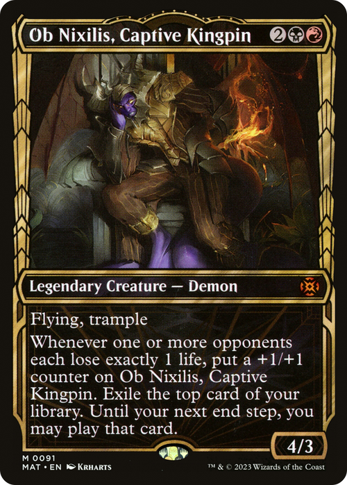 Ob Nixilis, Captive Kingpin (Showcase) (MAT-091) - March of the Machine: The Aftermath: (Showcase)