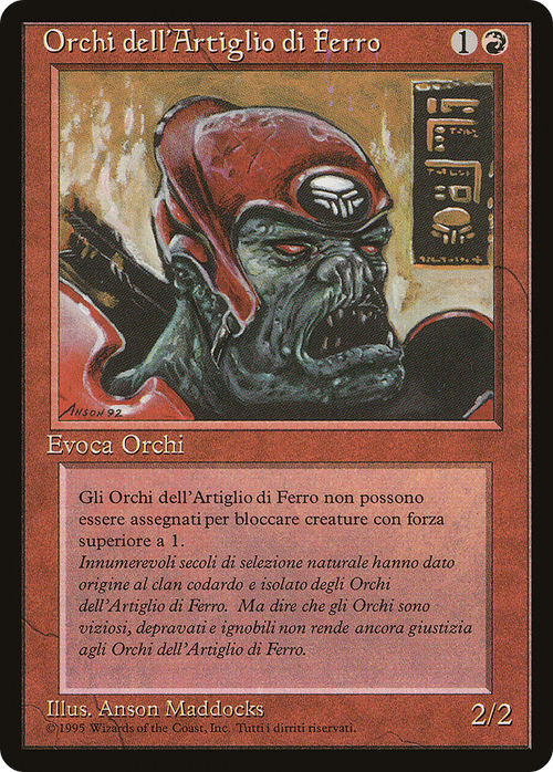 Ironclaw Orcs (Italian) - "Orchi dell'Artiglio di Ferro" (REN-) - Rinascimento