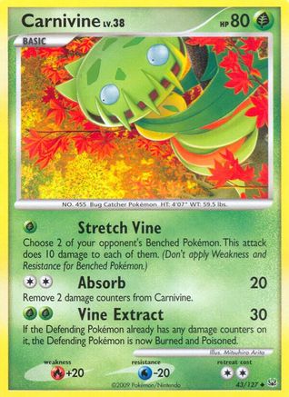Carnivine (43)  - Reverse Holofoil Platinum - Uncommon