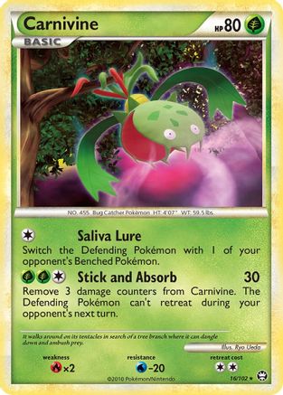 Carnivine  - Reverse Holofoil Triumphant - Rare