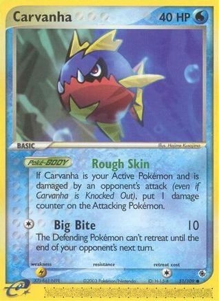 Carvanha/109  - Reverse Holofoil Ruby and Sapphire - Common