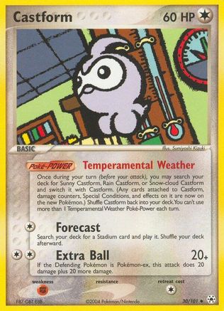 Castform  - Reverse Holofoil Hidden Legends - Uncommon