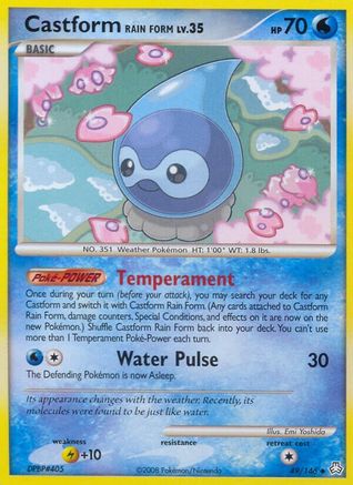 Castform Rain Form  - Reverse Holofoil Legends Awakened - Uncommon