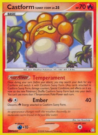 Castform Sunny Form  Legends Awakened - Uncommon