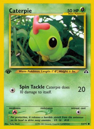 Caterpie 053  - 1st Edition Neo Discovery - Common