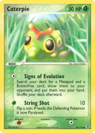 Caterpie 056  - Reverse Holofoil FireRed & LeafGreen - Common