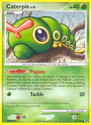 Caterpie 063/106  - Reverse Holofoil Great Encounters - Common