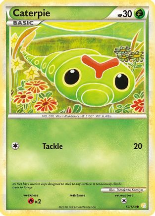 Caterpie 057  HeartGold SoulSilver - Common