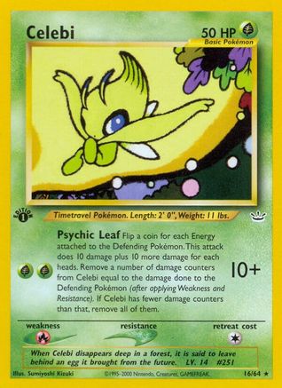 Celebi (16) (16) 016  - 1st Edition Neo Revelation - Rare