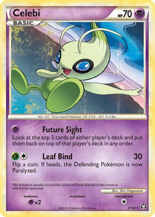Celebi 003  - Reverse Holofoil Triumphant - Holo Rare