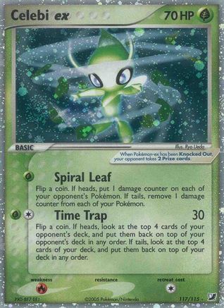 Celebi ex  - Holofoil Unseen Forces - Secret Rare