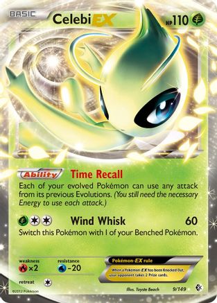 Celebi EX  - Holofoil Boundaries Crossed - Ultra Rare