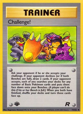 Challenge! 074  - 1st Edition Team Rocket - Uncommon