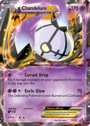 Chandelure EX  - Holofoil Legendary Treasures - Ultra Rare