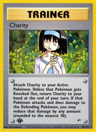 Charity 099  - 1st Edition Gym Heroes - Rare